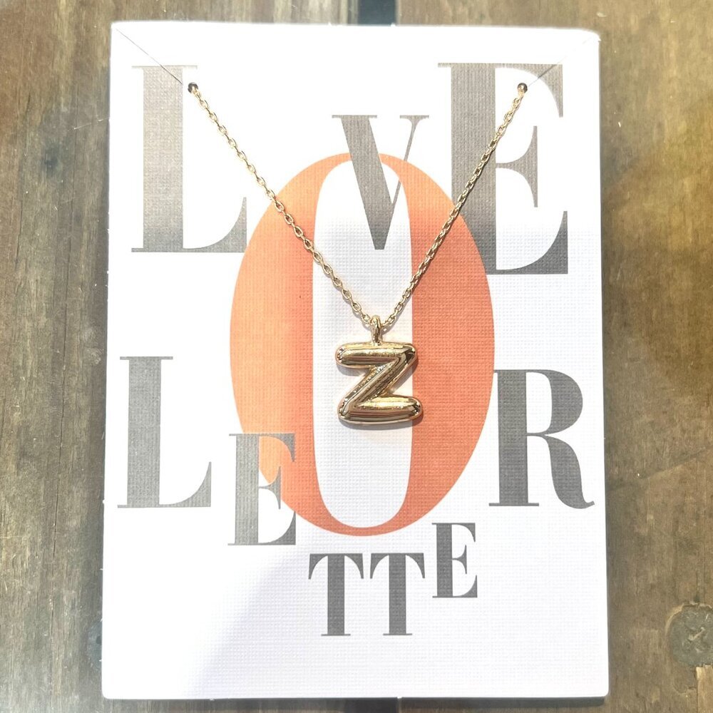 Z BUBBLE LETTER NECKLACE